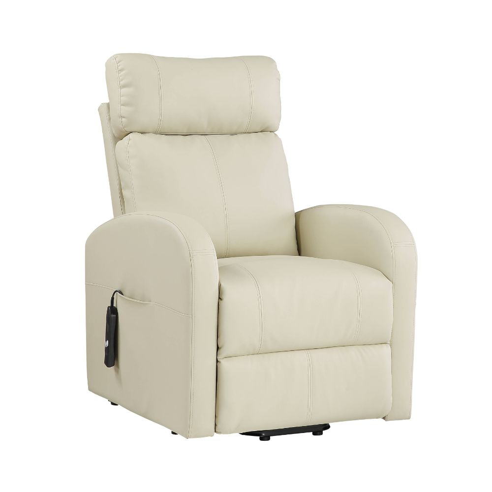 Ricardo Power Motion Recliner W/Lift - Beige Leatherette