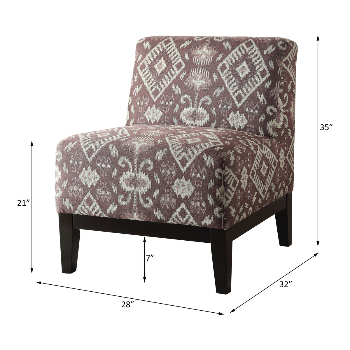 Hinte Accent Chair - Pattern Fabric