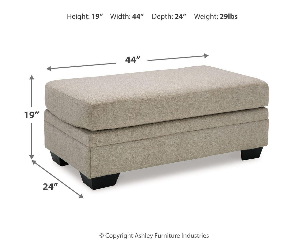 Stonemeade Sofa Chaise, Chair, and Ottoman