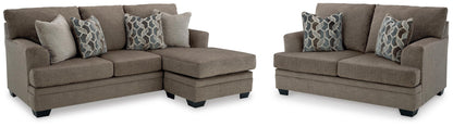 Stonemeade Sofa Chaise and Loveseat