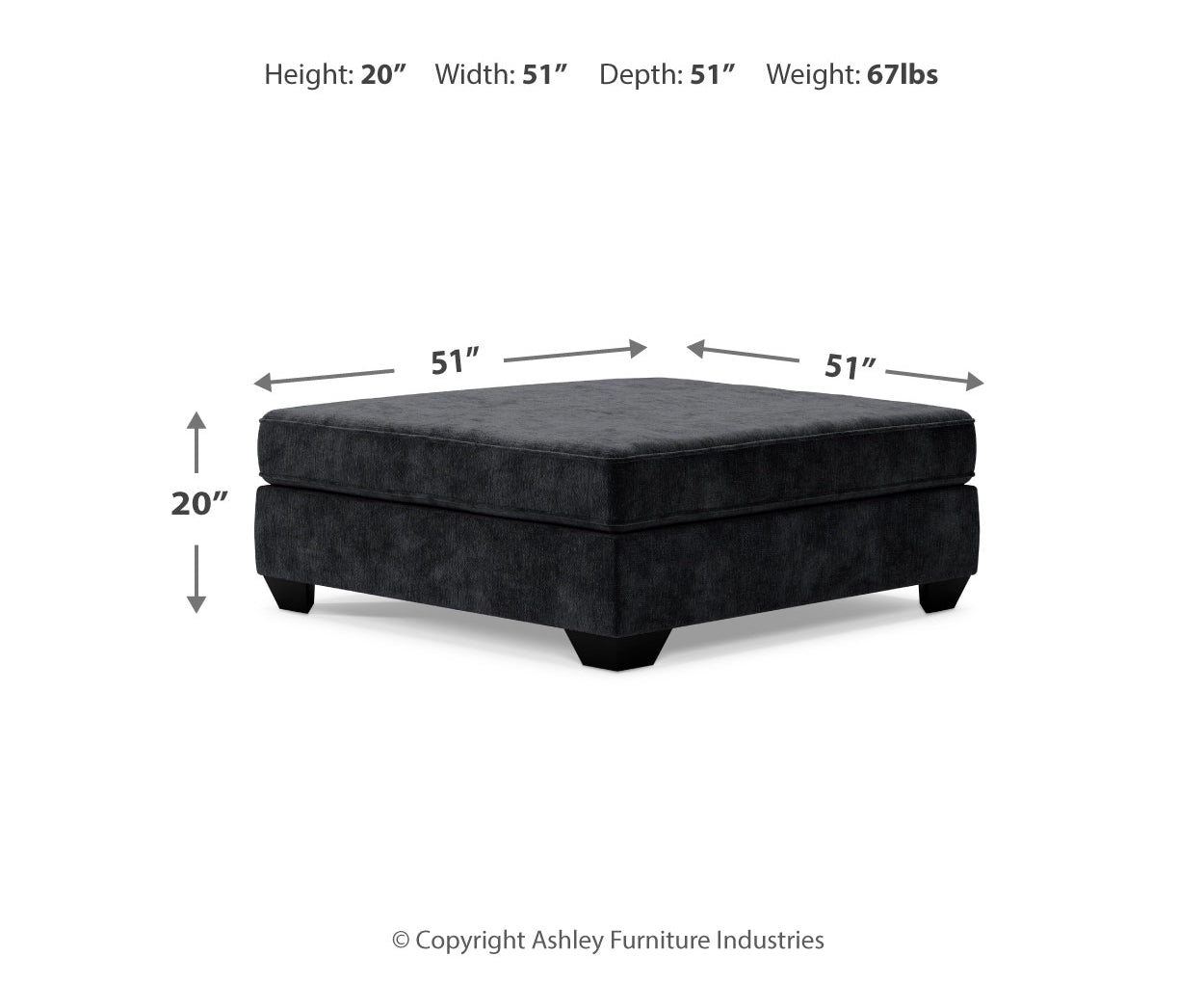 Lavernett Oversized Accent Ottoman
