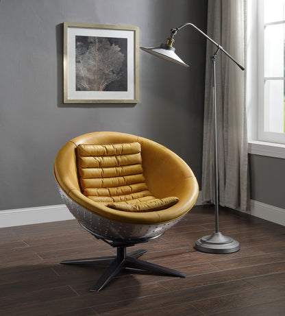 Brancaster Top Grain Leather Papasan Chair