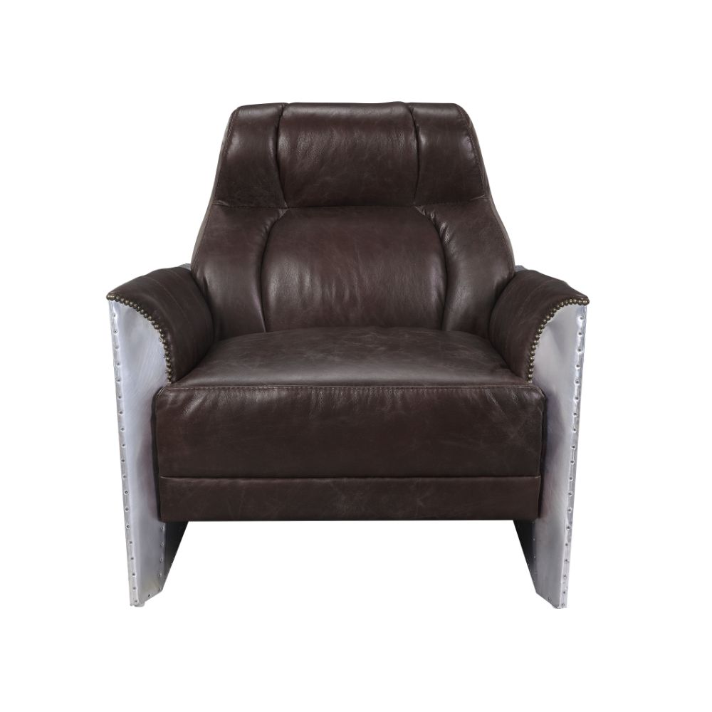 Sillón club Brancaster de cuero de grano superior