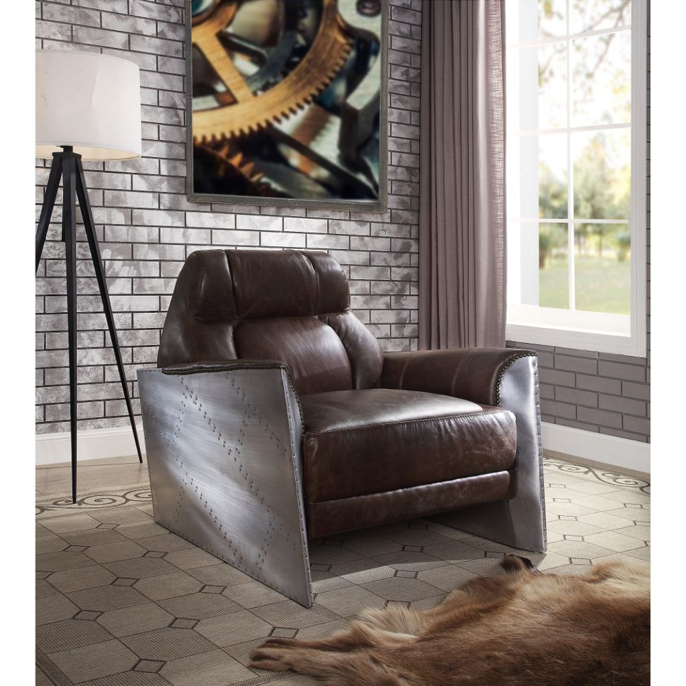 Brancaster Top Grain Leather Club Chair