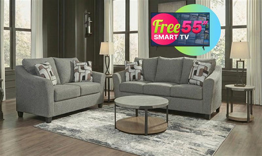 Willarae 8PC Living Room Set + Smart TV Free Package