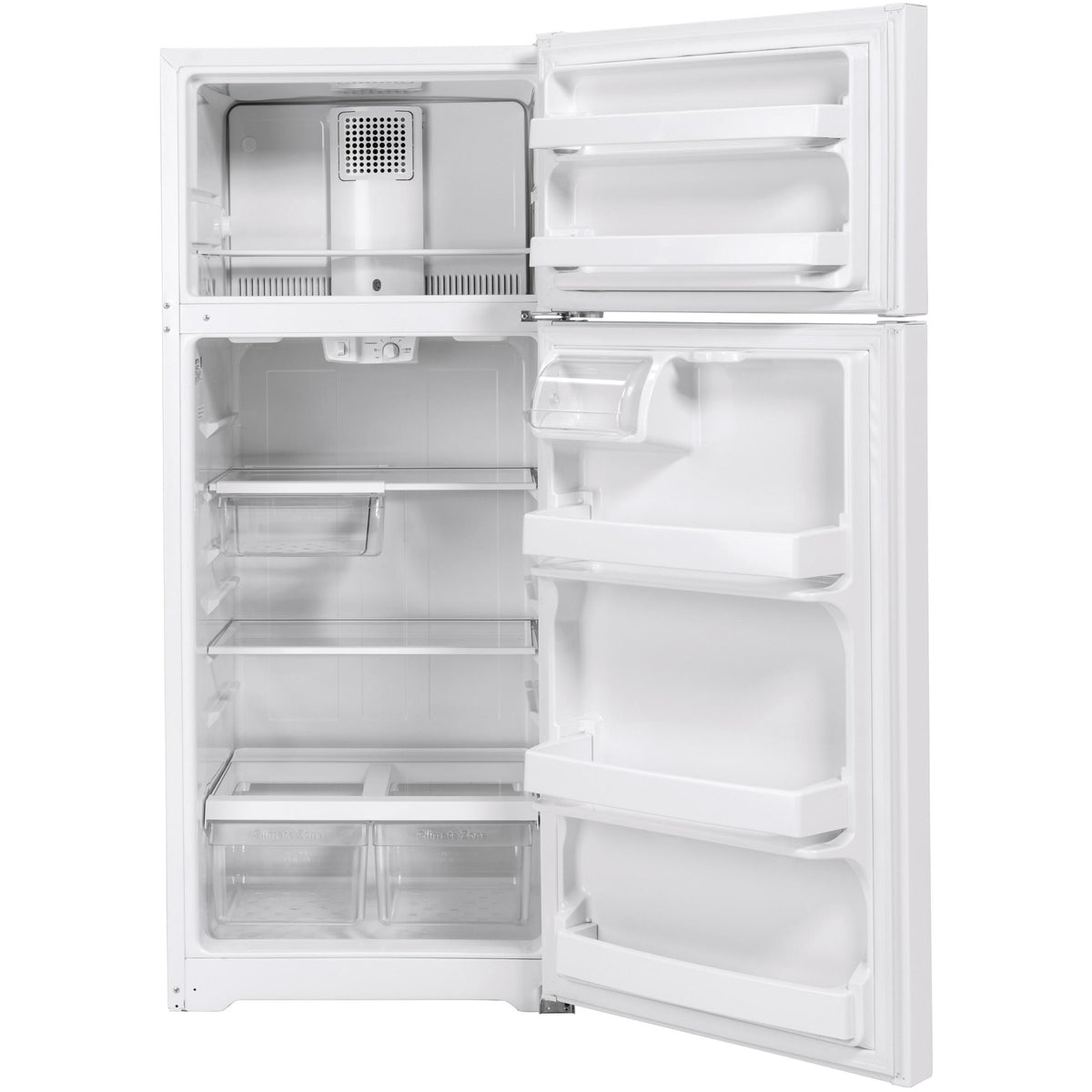  GE 28-inch, 17.5 cu. ft. Top Freezer Refrigerator GTS18HGNRWW IMAGE 2