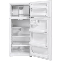  GE 28-inch, 17.5 cu. ft. Top Freezer Refrigerator GTS18HGNRWW IMAGE 2