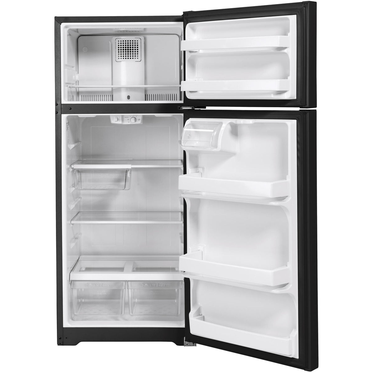  GE 28-inch, 17.5 cu. ft. Top Freezer Refrigerator GTS18HGNRBB IMAGE 2