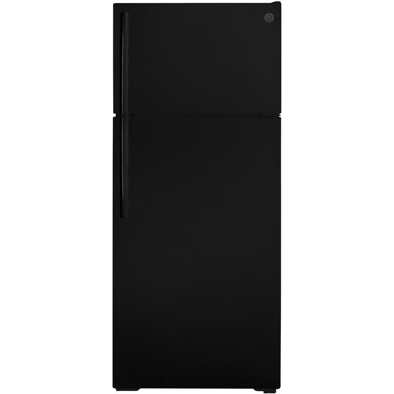 GE 28-inch, 17.5 cu.ft. Top Freezer Refrigerator with Interior Icemaker GIE18GTNRBB