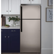 GE 28-inch, 17.5 cu. ft. Top Freezer Refrigerator with Icemaker GIE18GCNRSA IMAGE 7