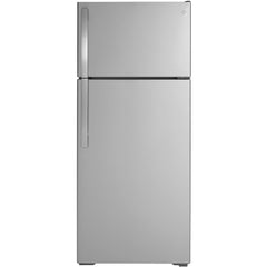 GE 28-inch, 17.5 cu. ft. Top Freezer Refrigerator with Icemaker GIE18GSNRSS IMAGE 1