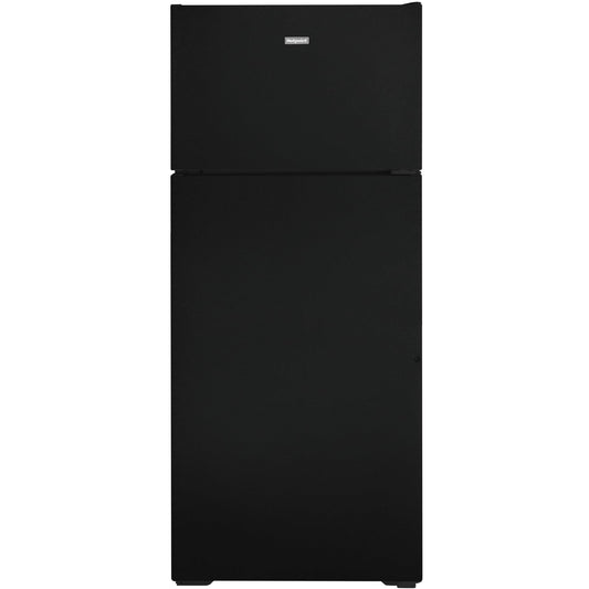  Hotpoint 28-inch, 17.5 cu.ft. Freestanding Top Freezer Refrigerator HPS18BTNRBB IMAGE 1