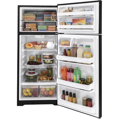  Hotpoint 28-inch, 17.5 cu.ft. Freestanding Top Freezer Refrigerator HPS18BTNRBB IMAGE 4
