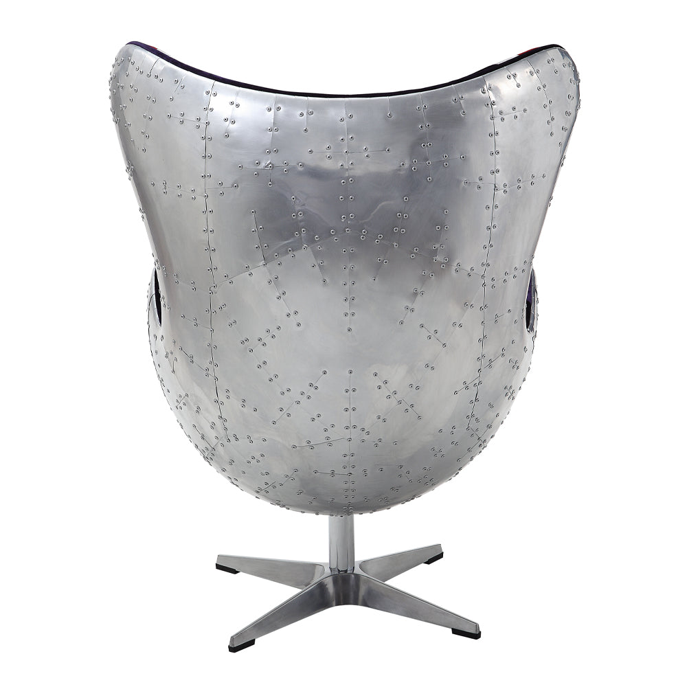 Brancaster 33"W Top Grain Leather Accent Chair with Swivel