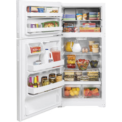  Hotpoint 28-inch, 15.6 cu.ft. Freestanding Top Freezer Refrigerator HPE16BTNLWW IMAGE 4