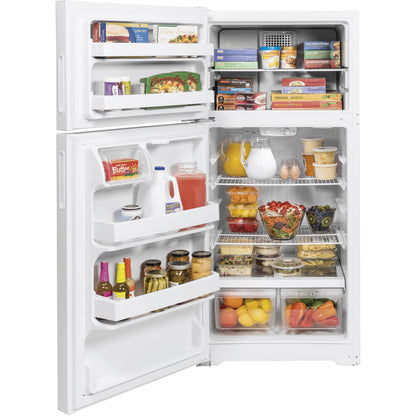 Hotpoint 28-inch, 15.6 cu.ft. Freestanding Top Freezer Refrigerator HPE16BTNLWW IMAGE 4