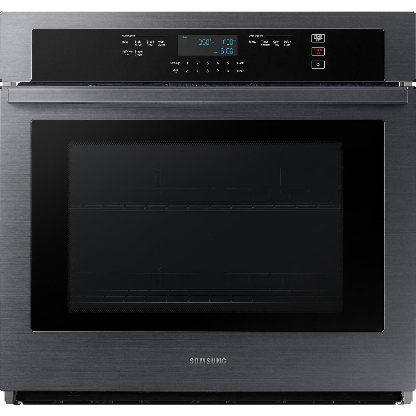 Samsung 30-inch, 5.1 cu.ft. Single Wall Oven with Wi-Fi Connectivity NV51T5511SG/AA IMAGE 1