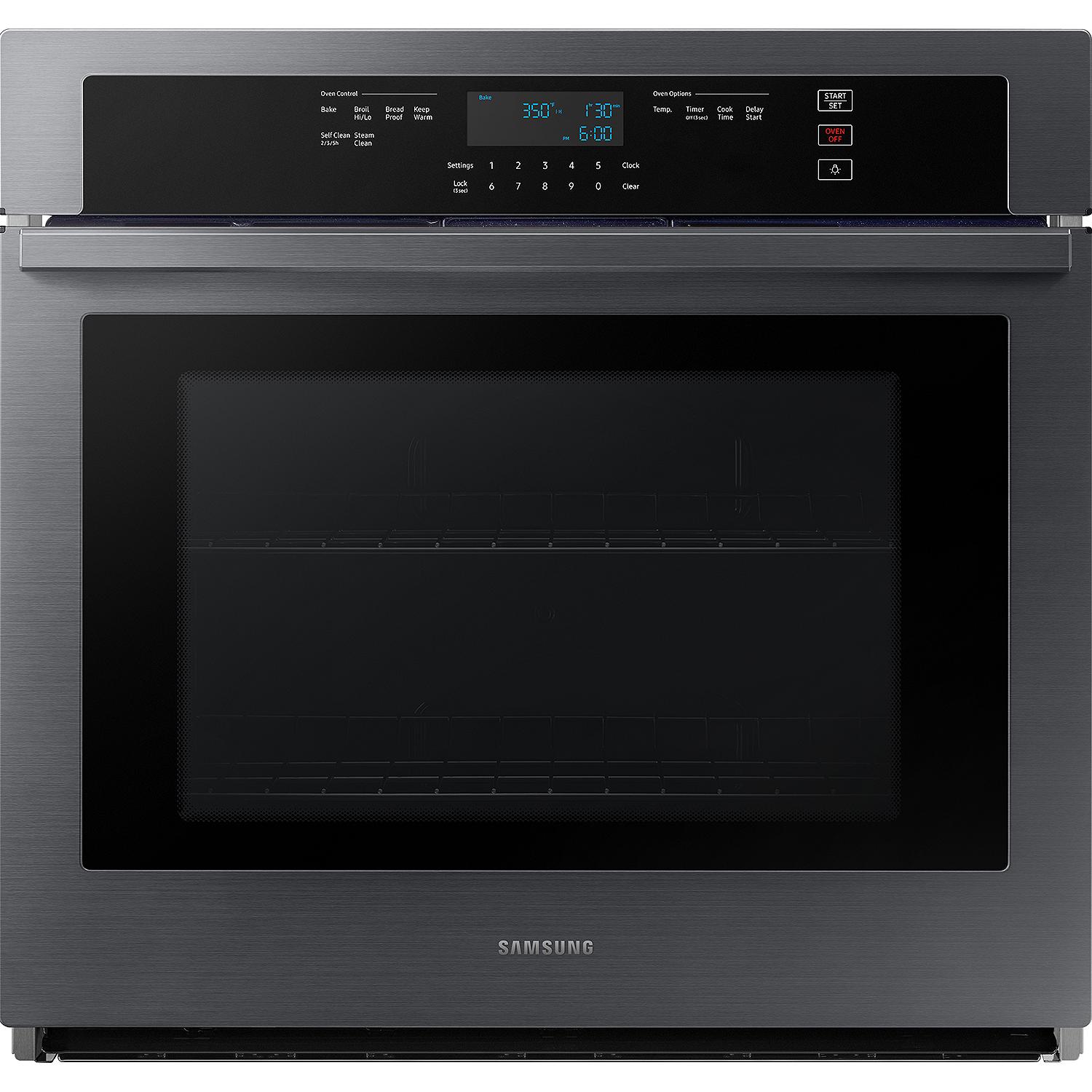  Samsung 30-inch, 5.1 cu.ft. Single Wall Oven with Wi-Fi Connectivity NV51T5511SG/AA IMAGE 1