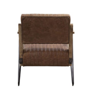Eacnlz Top Grain Leather Accent Chair
