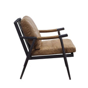 Anzan Top Grain Leather Accent Chair