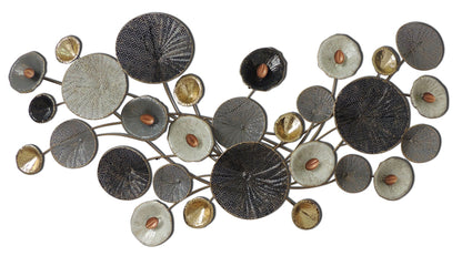 ''Modern Circles'' Metal Wall Art