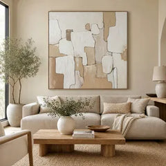 70X70" Mirny Neutral Wall Art