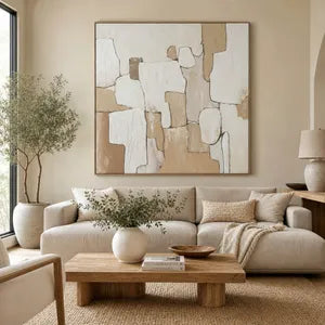 70X70" Mirny Neutral Wall Art