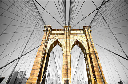 ''Brooklyn Bridge in Color'' Tempered Glass
