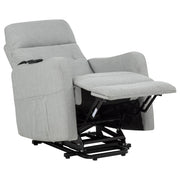 Dayes Upholstered Power Lift Recliner Chair Light Grey
