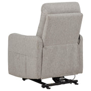 Dayes Upholstered Power Lift Recliner Chair Taupe