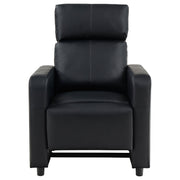 Juego de sala de estar reclinable con mechones tapizados Toohey en negro