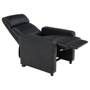 Juego de sala de estar reclinable con mechones tapizados Toohey en negro