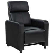 Juego de sala de estar reclinable con mechones tapizados Toohey en negro