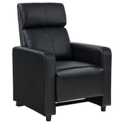 Juego de sala de estar reclinable con mechones tapizados Toohey en negro