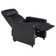 Juego de sala de estar reclinable con mechones tapizados Toohey en negro