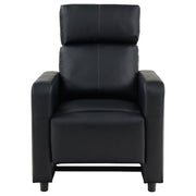 Juego de sala de estar reclinable con mechones tapizados Toohey en negro