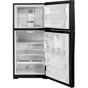  GE 33-inch, 21.9 cu.ft. Freestanding Top Freezer Refrigerator with Upfront Fresh Food Temperature Controls GTS22KGNRBB IMAGE 3
