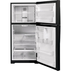  GE 33-inch, 21.9 cu.ft. Freestanding Top Freezer Refrigerator with Upfront Fresh Food Temperature Controls GTS22KGNRBB IMAGE 3