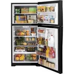  GE 33-inch, 21.9 cu.ft. Freestanding Top Freezer Refrigerator with Upfront Fresh Food Temperature Controls GTS22KGNRBB IMAGE 4