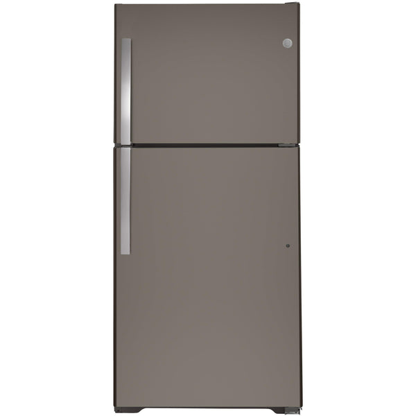 GE 33-inch, 21.9 cu.ft. Freestanding Top Freezer Refrigerator with Upfront Fresh Food Temperature Controls GTS22KMNRES