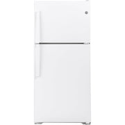 GE 33-inch, 21.9 cu.ft. Freestanding Top Freezer Refrigerator with Upfront Fresh Food Temperature Controls GTS22KGNRWW IMAGE 1