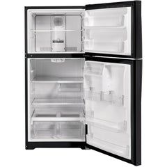  GE 33-inch, 21.9 cu.ft. Freestanding Top Freezer Refrigerator with Upfront Fresh Food Temperature Controls GTS22KMNRDS IMAGE 3