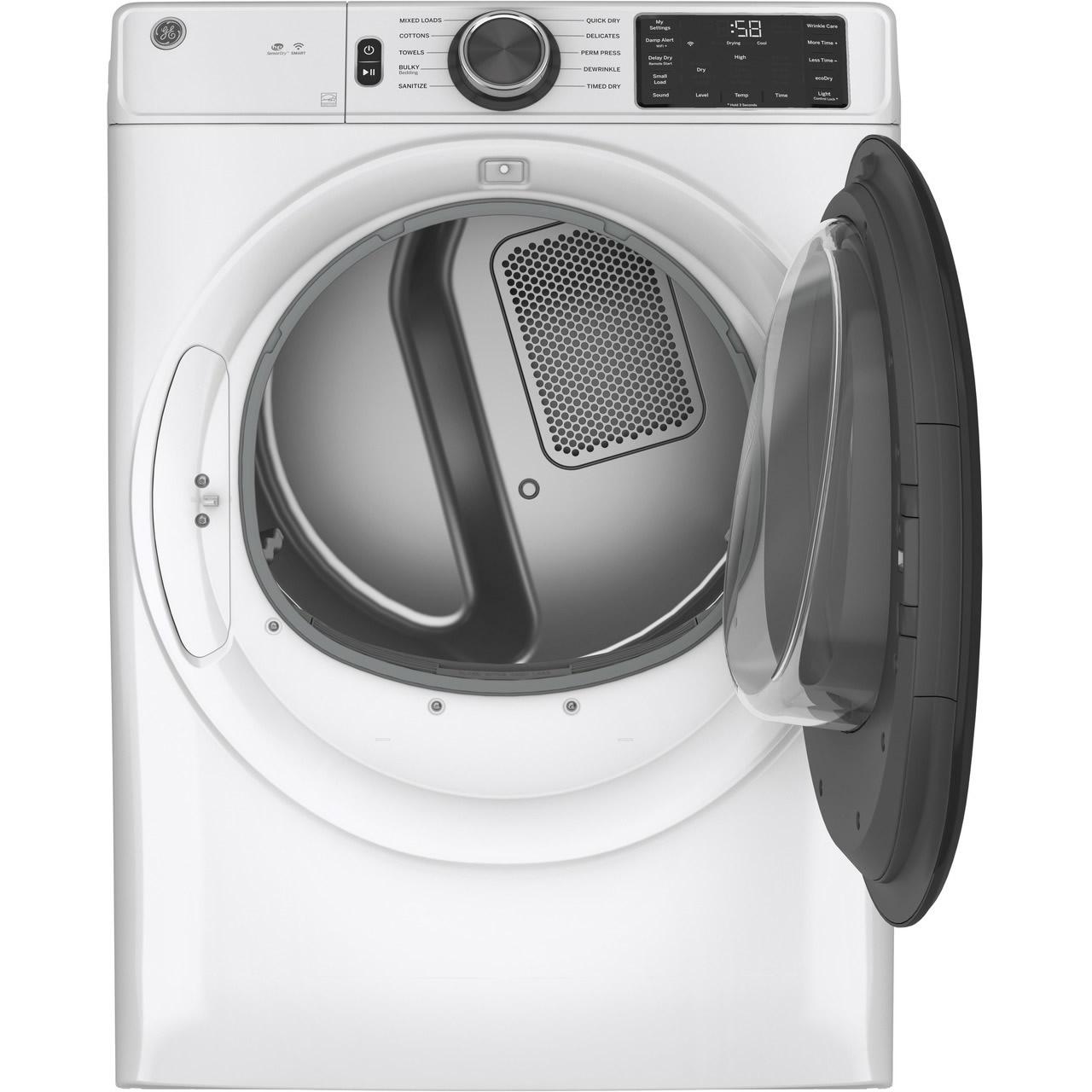  GE 7.8 cu.ft. Electric Dryer with Wi-Fi Connectivity GFD55ESSNWW IMAGE 2