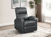 Sillón reclinable eléctrico tapizado Grant marrón