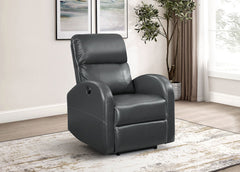 Sillón reclinable eléctrico tapizado Grant marrón