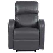 Sillón reclinable eléctrico tapizado Grant marrón