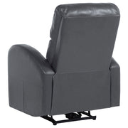 Sillón reclinable eléctrico tapizado Grant marrón