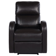 Sillón reclinable eléctrico tapizado Grant marrón
