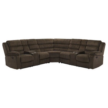Atkinson Upholstered Reclining Sectional Sofa