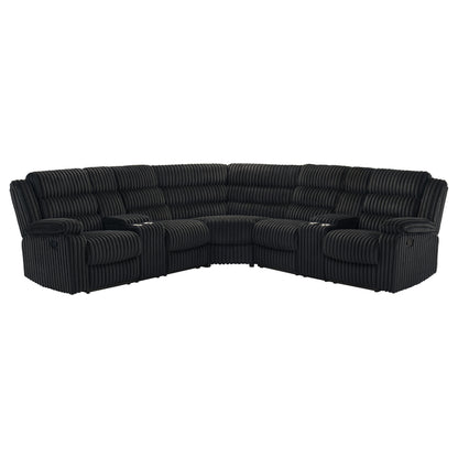 Atkinson Upholstered Reclining Sectional Sofa